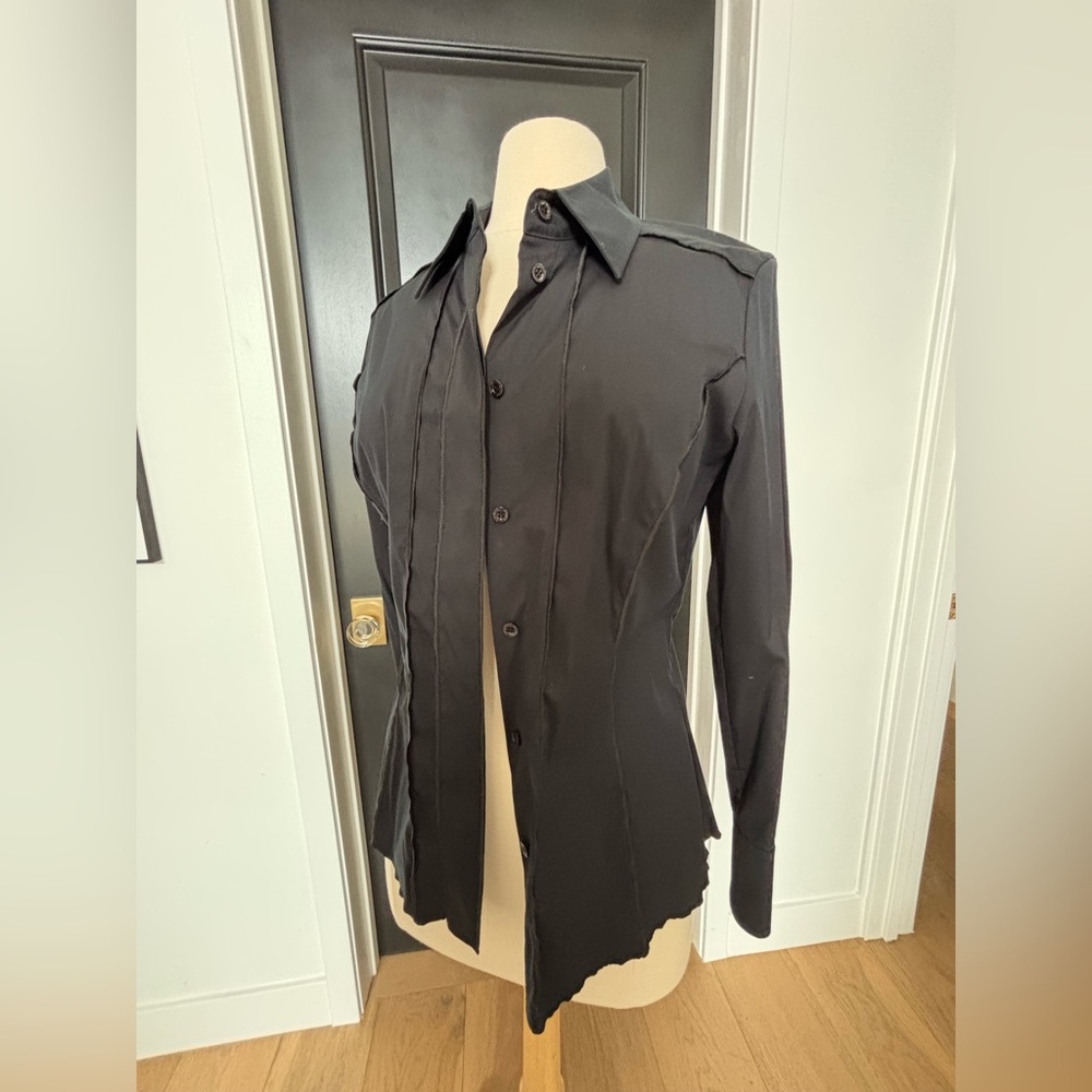 Escada black cotton shirt.